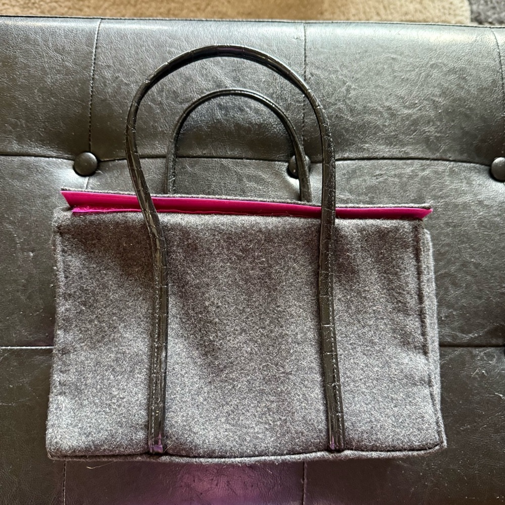Elegant Gray and Pink Women's Tote Bag